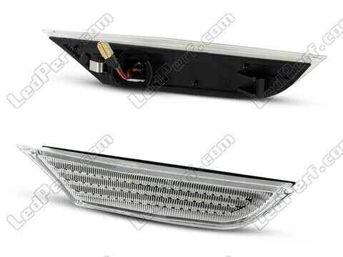 Seitenansicht der sequentiellen LED-Seitenblinker für Nissan GTR R35 - Transparente Version