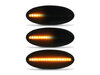 Beleuchtung der dynamischen LED-Seitenblinker in schwarz für Nissan Note (2009 - 2013)
