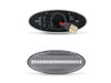 Stecker der sequentiellen LED-Seitenblinker für Nissan Note (2009 - 2013) - Transparente Version