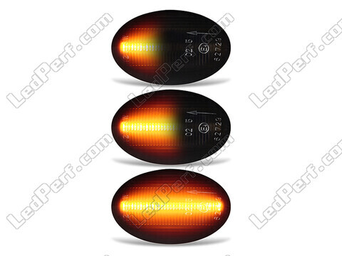 Beleuchtung der dynamischen LED-Seitenblinker in schwarz für Opel Astra F