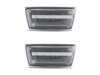 Frontansicht der sequentiellen LED-Seitenblinker für Opel Corsa E - Transparente Farbe