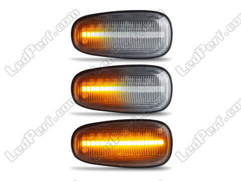 Beleuchtung der sequentiellen LED-Seitenblinker in transparent für Opel Zafira A