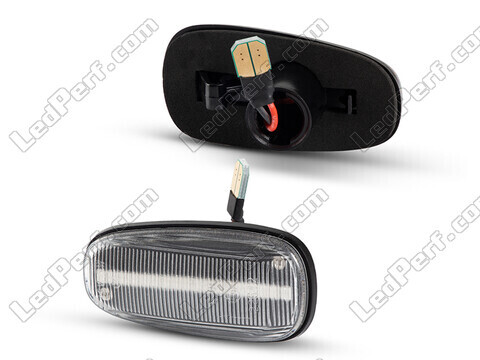 Seitenansicht der sequentiellen LED-Seitenblinker für Opel Zafira A - Transparente Version