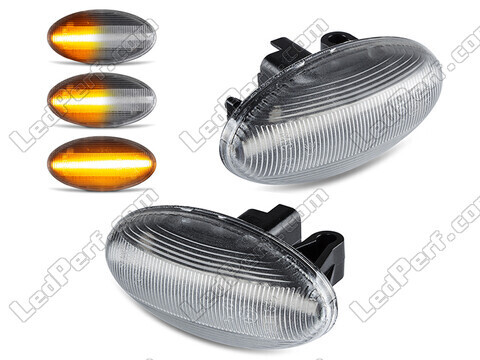 Sequentielle LED-Seitenblinker für Peugeot 206 - Klare Version