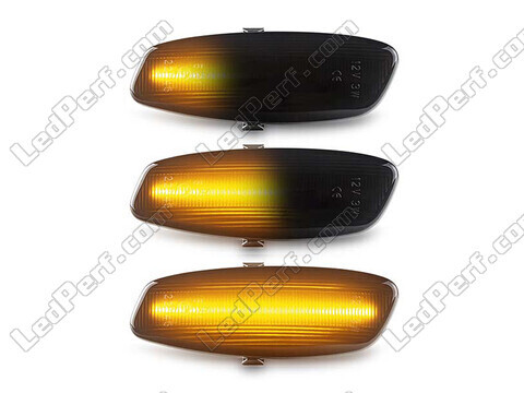 Beleuchtung der dynamischen LED-Seitenblinker in schwarz für Peugeot 3008