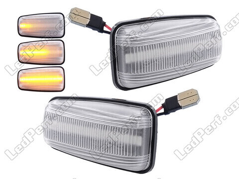 Sequentielle LED-Seitenblinker für Peugeot 306 - Klare Version