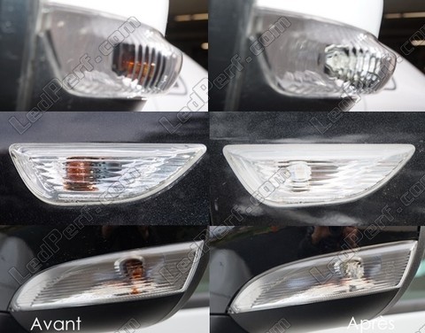 Led Seitliche Fahrtrichtungsanzeiger Renault Twingo 3 vor und nach