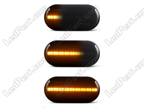 Beleuchtung der dynamischen LED-Seitenblinker in schwarz für Smart Fortwo III
