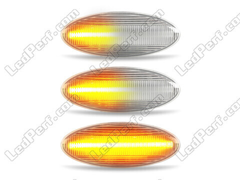 Beleuchtung der sequentiellen LED-Seitenblinker in transparent für Toyota Auris MK1