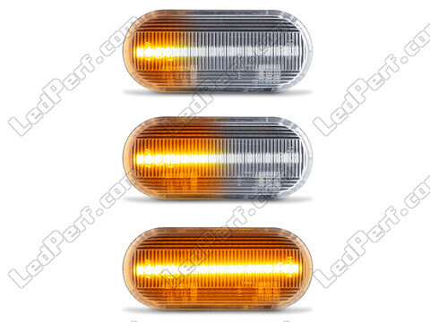 Beleuchtung der sequentiellen LED-Seitenblinker in transparent für Volkswagen Polo 6N / 6N2