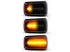 Beleuchtung der dynamischen LED-Seitenblinker in schwarz für Volvo C70