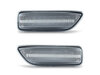 Frontansicht der sequentiellen LED-Seitenblinker für Volvo V70 II - Transparente Farbe