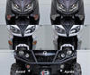 Led Frontblinker Honda CBF 600 S (2008 - 2013) vor und nach
