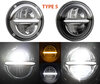 Type 5 LED-Scheinwerfer für Indian Motorcycle Scout 1133 (2015 - 2023) - optisch Motorrad runde zugelassen