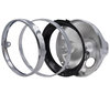 Runder und verchromter Scheinwerfer für Moto-Guzzi California 1400 Touring Voll-LED-Optik, Teilemontage