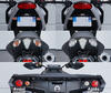 Led Heckblinker Moto-Guzzi V7 Racer 750 vor und nach