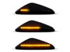 Eclairages des répétiteurs latéraux dynamiques noirs à LED pour BMW X5 (E70)