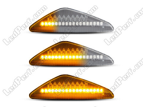 Eclairage des clignotants latéraux séquentiels transparents à LED pour BMW X5 (E70)