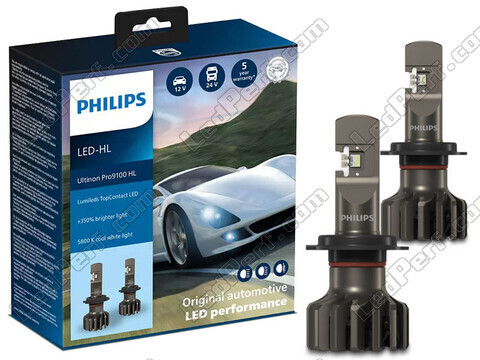 Kit Ampoules LED Philips pour Fiat Doblo - Ultinon Pro9100 +350%