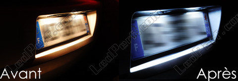 Led Plaque Immatriculation Ford Galaxy MK3 avant et apres