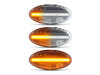 Eclairage des clignotants latéraux séquentiels transparents à LED pour Mazda 3 phase 1