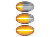 Eclairage des clignotants latéraux séquentiels transparents à LED pour Mercedes Viano (W639)