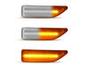 Eclairage des clignotants latéraux séquentiels transparents à LED pour Mini Countryman II (F60)