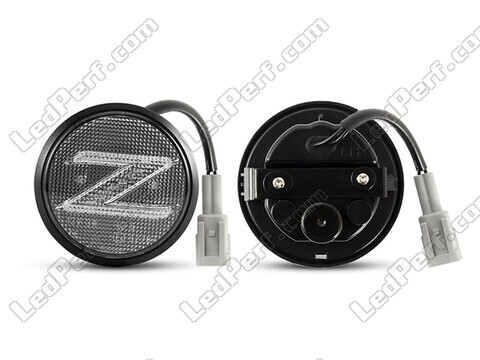 Connecteurs des clignotants latéraux séquentiels à LED pour Nissan 370Z - version transparente