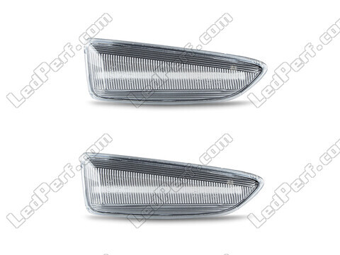 Vue de face des clignotants latéraux séquentiels à LED pour Opel Insignia B - Couleur transparente