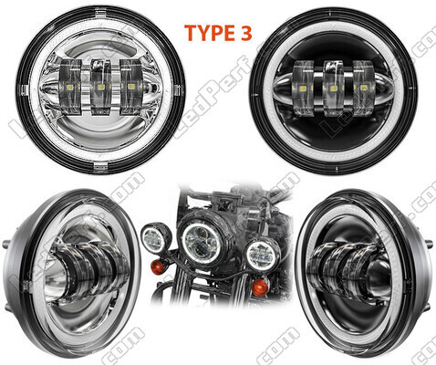 Optiques LED pour phares additionnels de Harley-Davidson Ultra Classic Electra Glide 1584