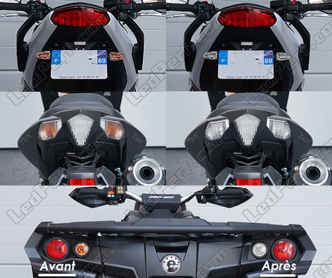 Led Clignotants Arrière Suzuki V-Strom 650 (2017 - 2023) avant et après