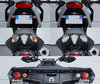 Led Heckblinker Yamaha YZF-R3 300 (2019 - 2023) vor und nach