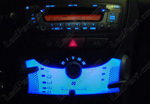 Led Ventilation Autoradio Peugeot 107