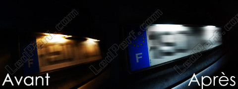 Led Plaque Immatriculation Peugeot 206+