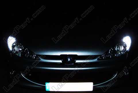 LED-Nachtlichter Weiß Xenon Peugeot 206