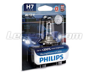 1x Scheinwerferlampe H7 Philips RacingVision GT200 55W +200% - 12972RGTB1