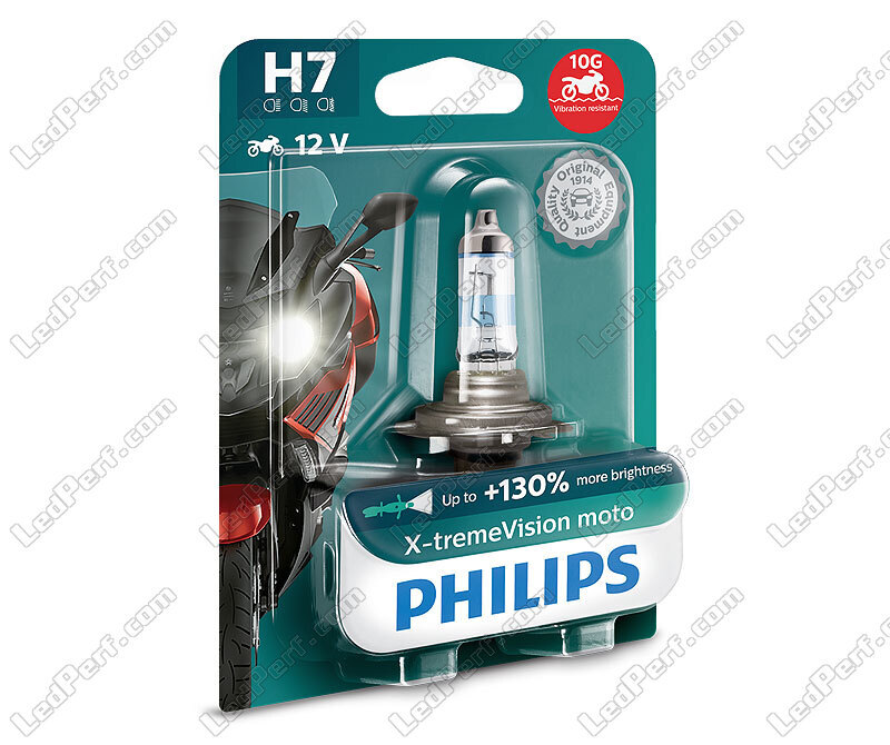 Scheinwerferlampe H7 Philips X-tremeVision Motorrad +130% 55W