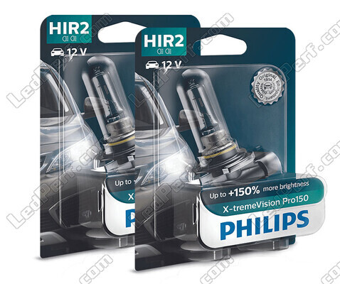 Set mit 2 Scheinwerferlampen HIR2 Philips X-tremeVision PRO150 55W - 9012XVPB1