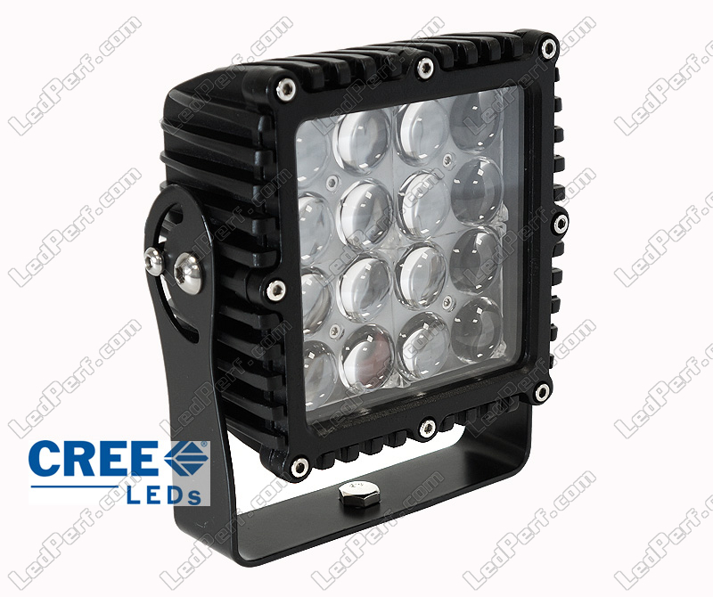 LED-Zusatzscheinwerfer quadratisch 80 W CREE für 4X4 - Quad und SSV .