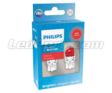 2x Philips LED-Lampen W21/5W Ultinon PRO6000 - Rot - 11066RU60X2 - 7443R