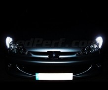 Pack veilleuses à led (blanc xenon) pour Peugeot 206