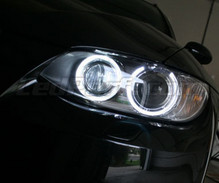 Pack angel eyes H8 à leds (blanc pur) pour BMW Serie 3 (E92 - E93) - MTEC V3.0