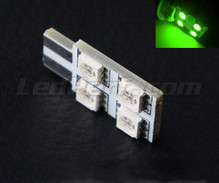 LED T10 Rotation mit 4 leds HP - Seitenbeleuchtung - Grün W5W
