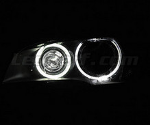 Pack angel eyes H8 à leds (blanc pur 6000K) pour BMW X3 (F25) - Standard