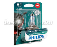 Scheinwerferlampe H4 Philips X-tremeVision Motorrad +130% 60/55W - 12342XV+BW