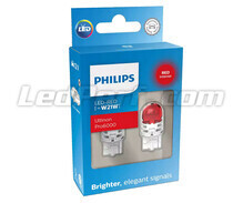 2x Philips LED-Lampen W21W Ultinon PRO6000 - Rot - 11065RU60X2 - 7440