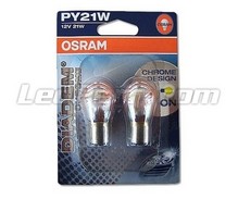 2 Lampen Osram Diadem Chrom-Blinklichter - PY21W - Basis BAU15S