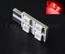 LED T10 Rotation mit 4 leds HP - Seitenbeleuchtung - Rot W5W